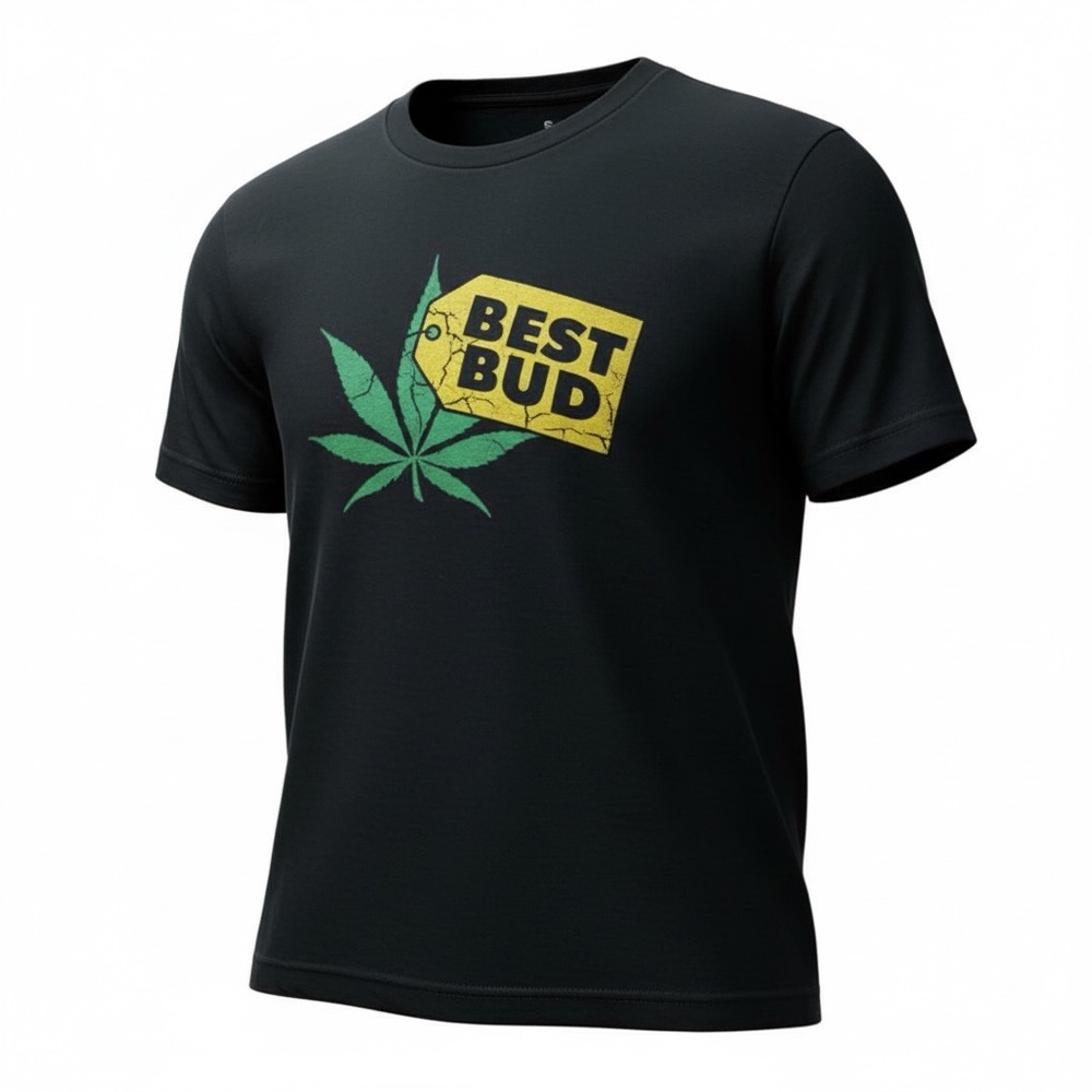 Black Graphic Tee - Best Bud